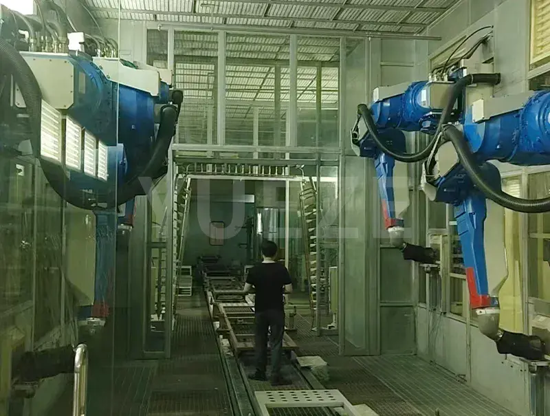 Robot püskürtme kabini sistemi