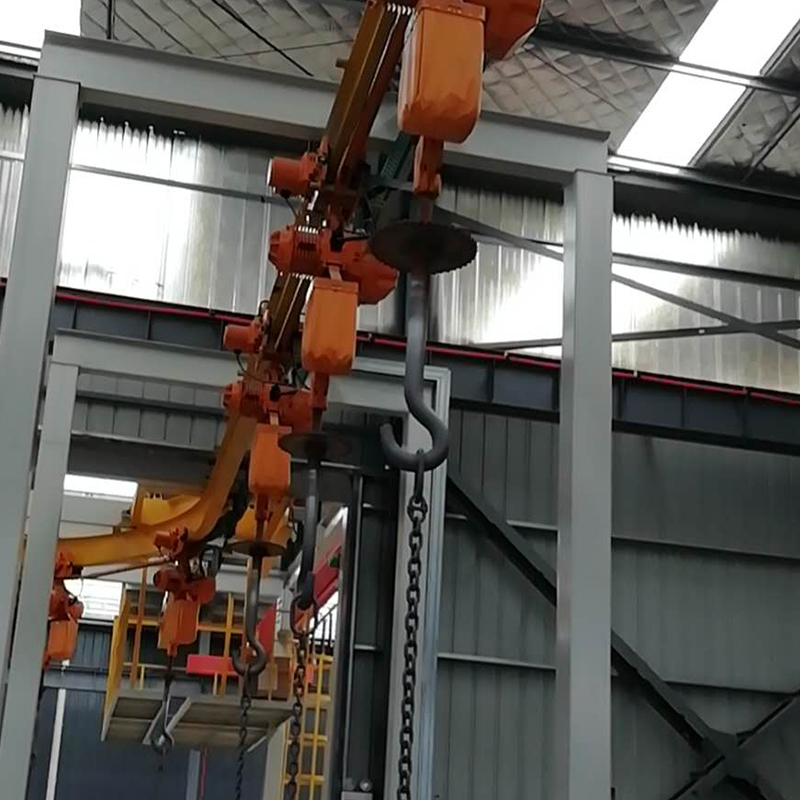 Motor Muhafazaları İçin Sprey Kaplama Hattı